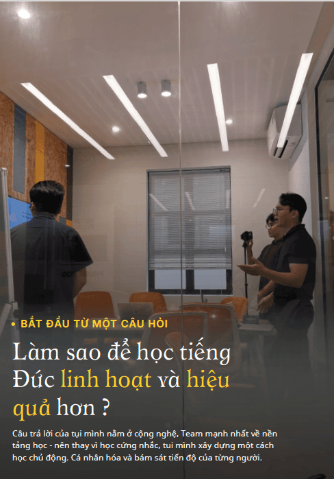 Bắt đầu từ một câu hỏi: học tiếng Đức linh hoạt và hiệu quả hơn?